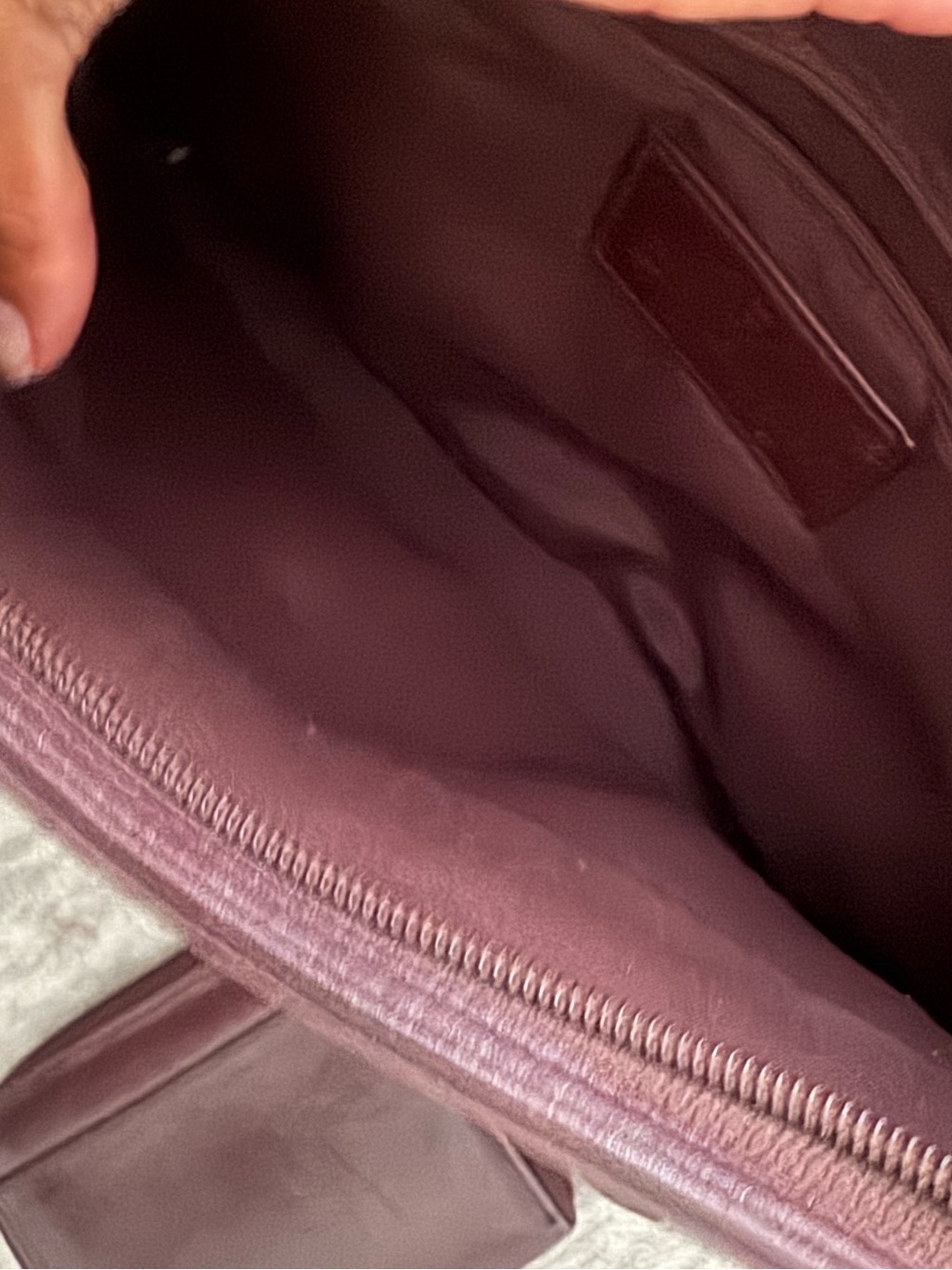 Etienne Aigner Burgundy Leather Crossbody Bag with Coin Pouch - Picture 9 of 10